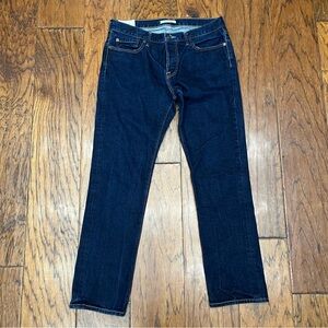 Abercrombie and fitch men’s slim straight dark wash jeans